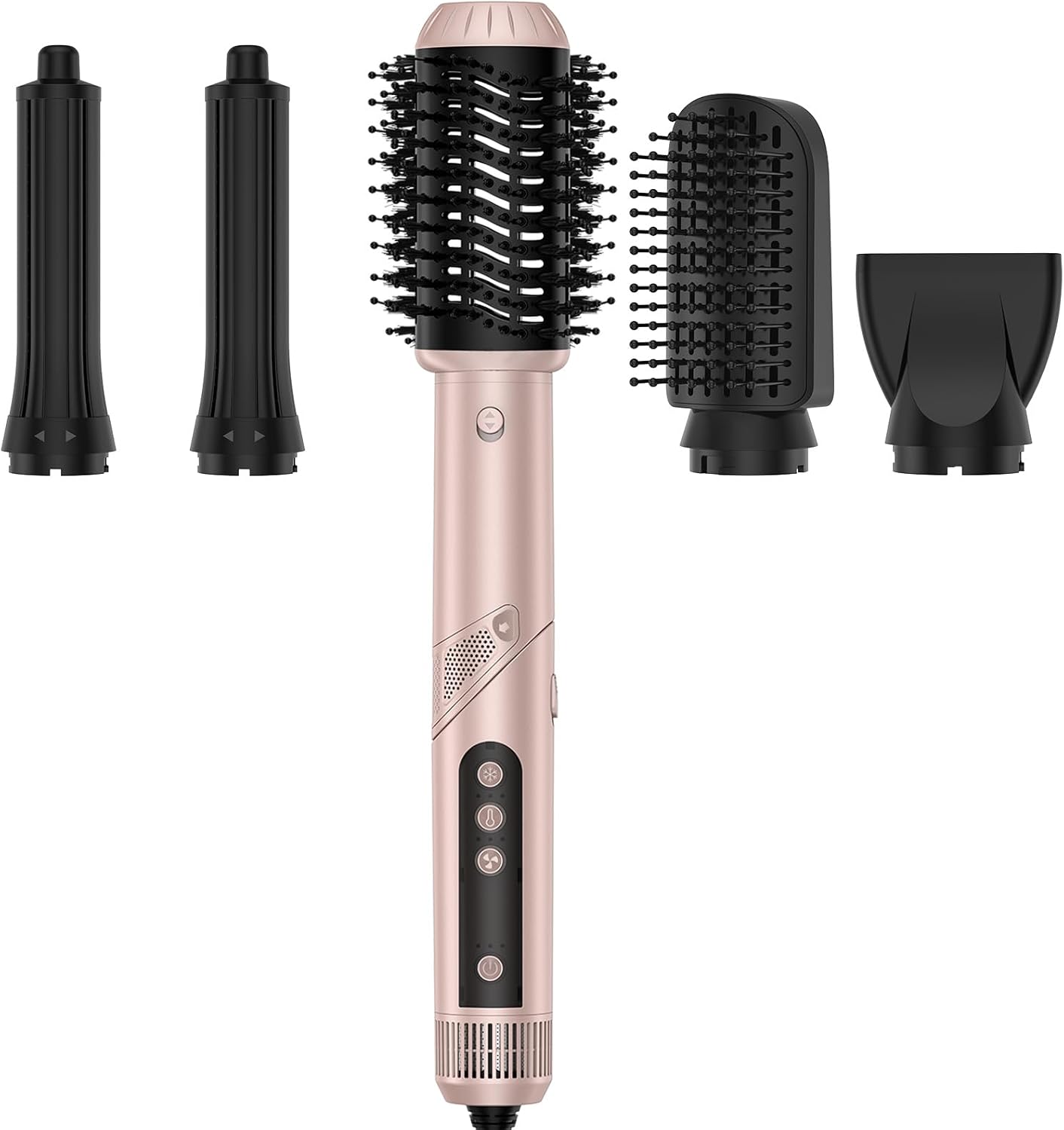 Professional Air Styling & Drying System - Powerful Hair Dryer Brush - Multi-Styler with Auto-Wrap Curlers, Paddle Brush, Oval Brush, Styling Concentrator, No Heat Damage, Portable Travel Case